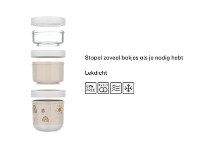 Mepal Little Dutch Snackbox 3 pieces | Little Farm