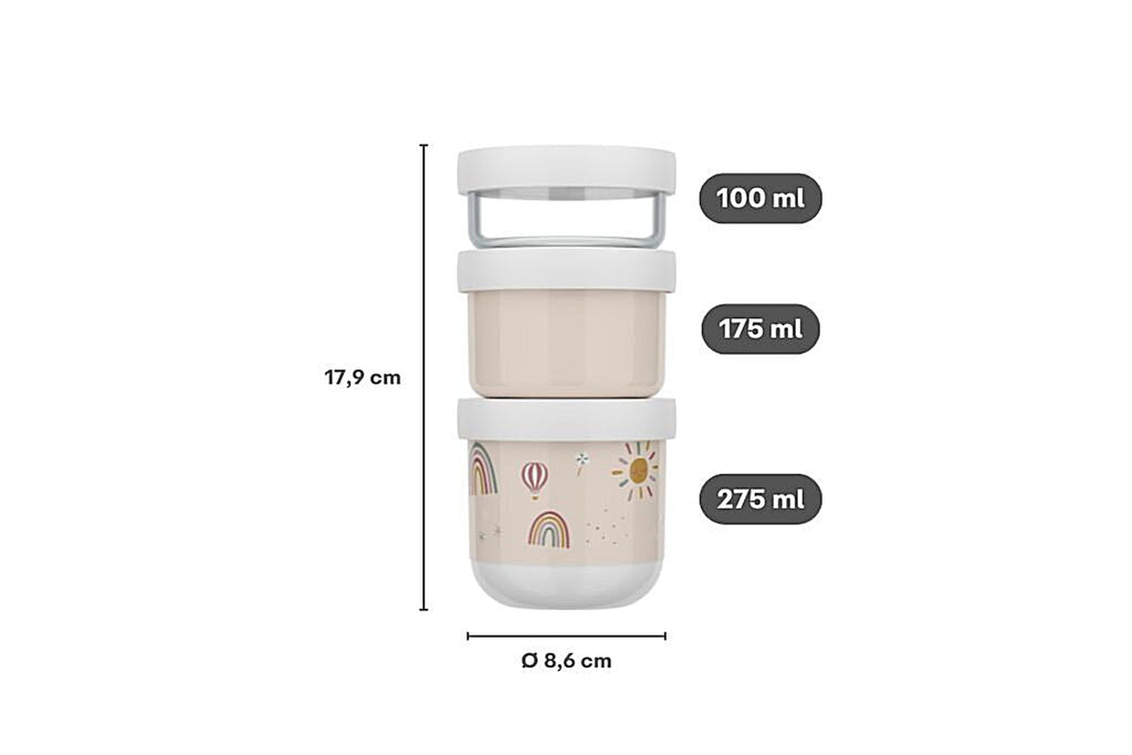 Mepal Little Dutch Snackbox 3 pieces | Little Farm