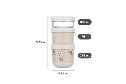 Mepal Little Dutch Snackbox 3 pieces | Little Farm