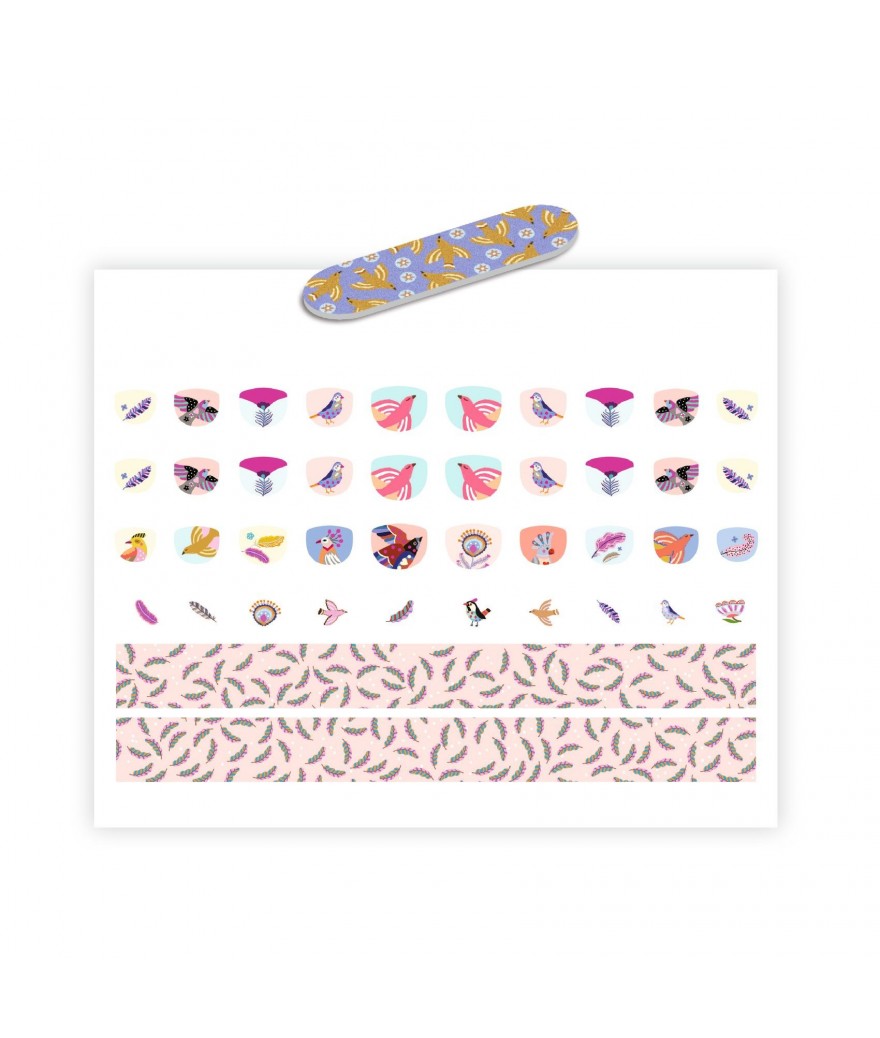 Djeco Nail Stickers Set | Feathers