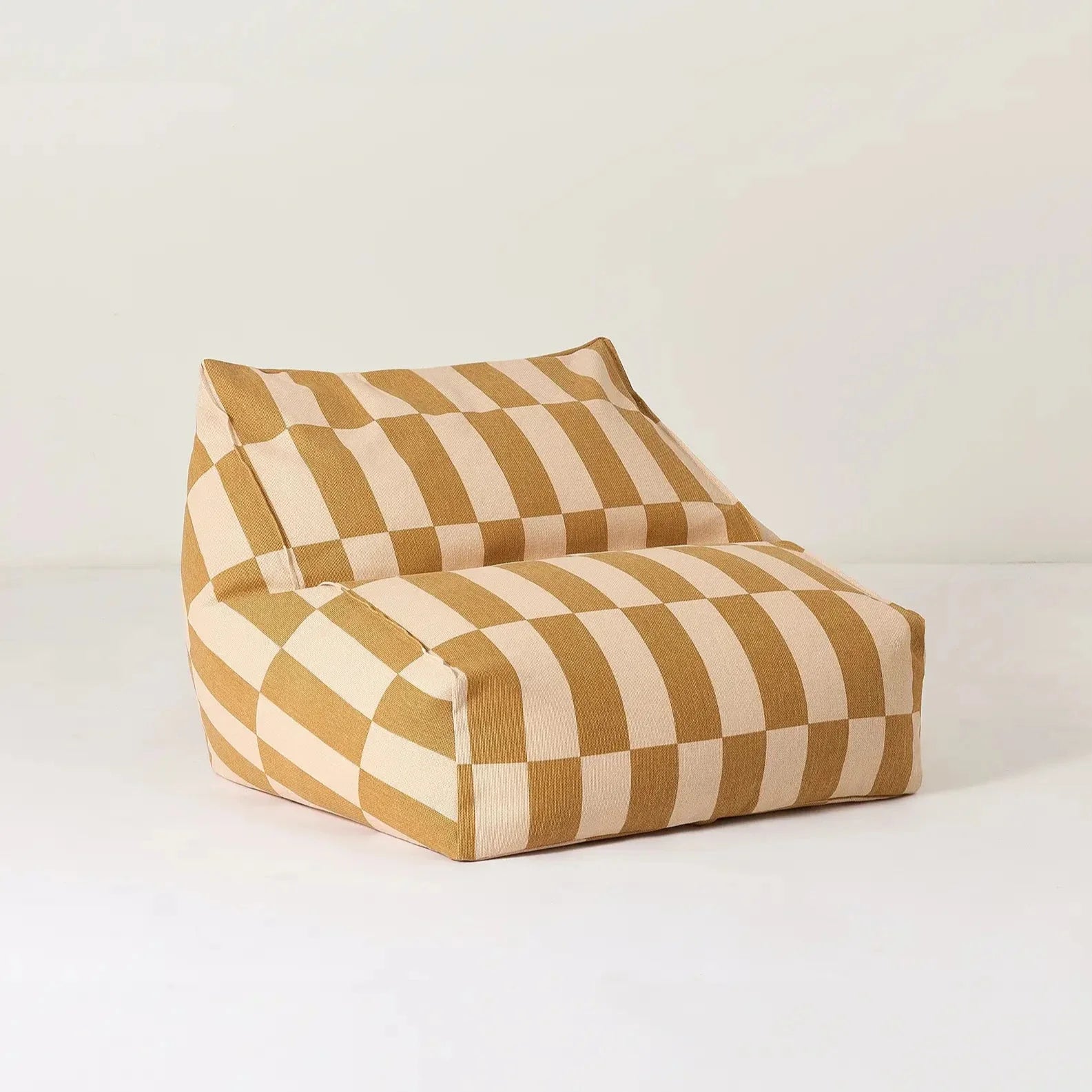 Nobodinoz Landscape Beanbag 74x40x60cm | Mustard/Sand