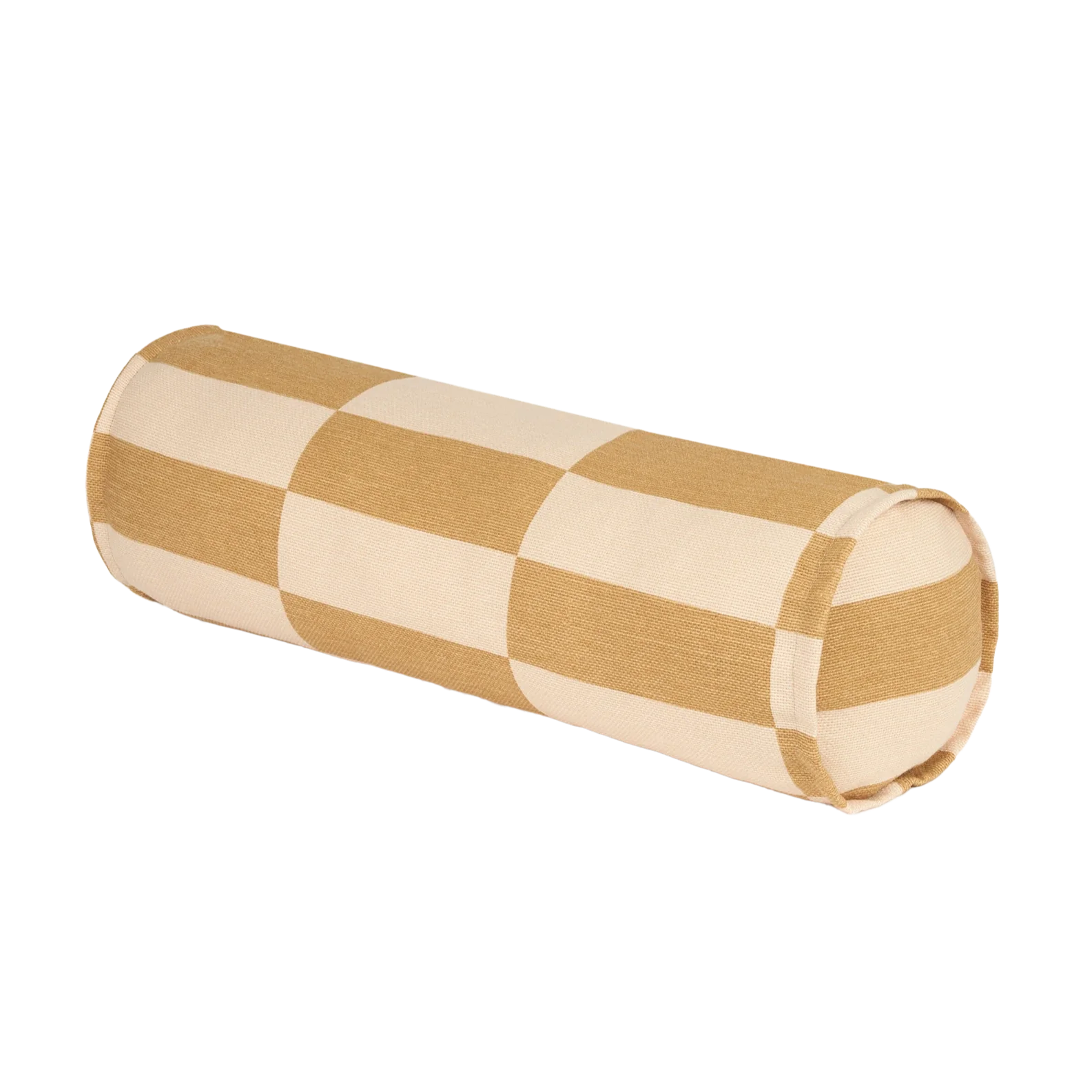 Nobodinoz Vibes Cylinder Cushion 40x40cm | Mustard And Sand Tiles