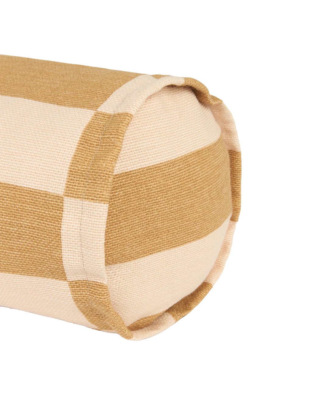 Nobodinoz Vibes Cylinder Cushion 40x40cm | Mustard And Sand Tiles