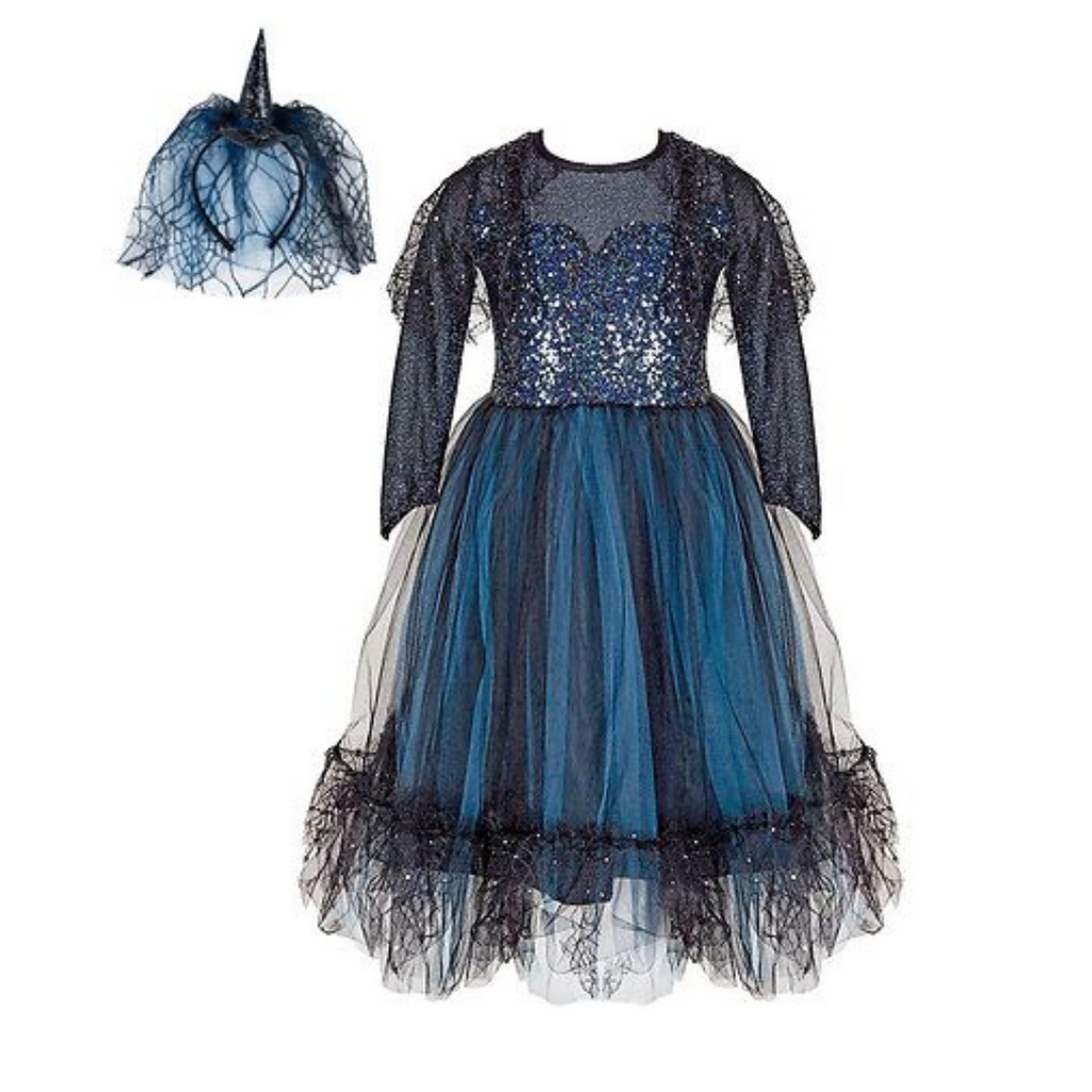 Great Pretenders Dress and Diadem Luna the Midnight Witch | 7-8 years