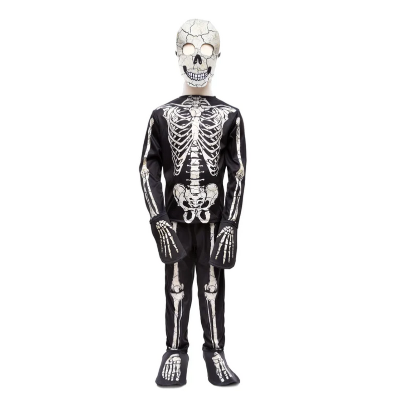 Great Pretenders Glow in the Dark Skelet Costume | 7-8 years
