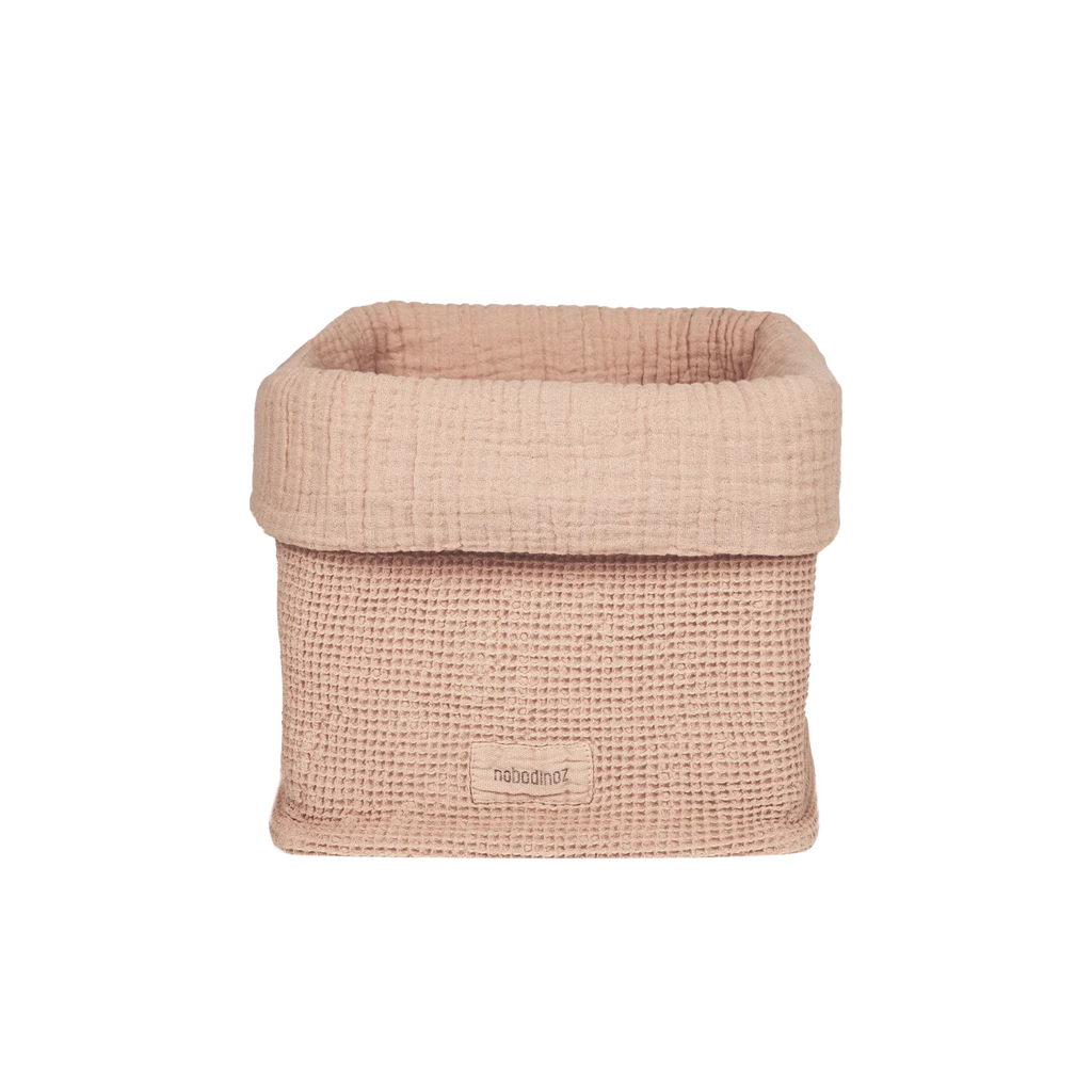 Nobodinoz Wabi Sabi Como basket 20x18cm | Powder Pink