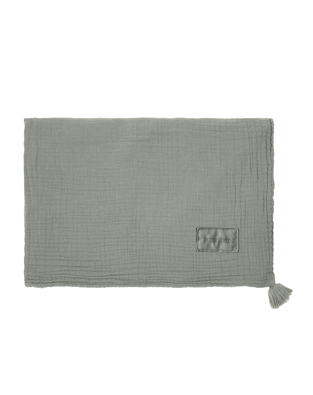 Nobodinoz Wabi Sabi Double Muslin Blanket 65x100cm | Azure