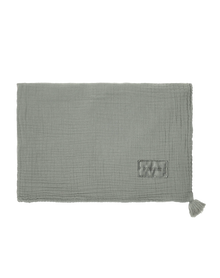 Nobodinoz Wabi Sabi Double Muslin Blanket 65x100cm | Azure