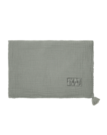 Nobodinoz Wabi Sabi Double Muslin Blanket 65x100cm | Azure