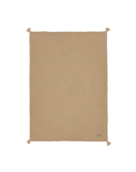 Nobodinoz Wabi Sabi Double Muslin Blanket 65x100cm | Sesame