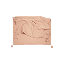 Nobodinoz Wabi Sabi Double Muslin Blanket 65x100cm | Powder Pink