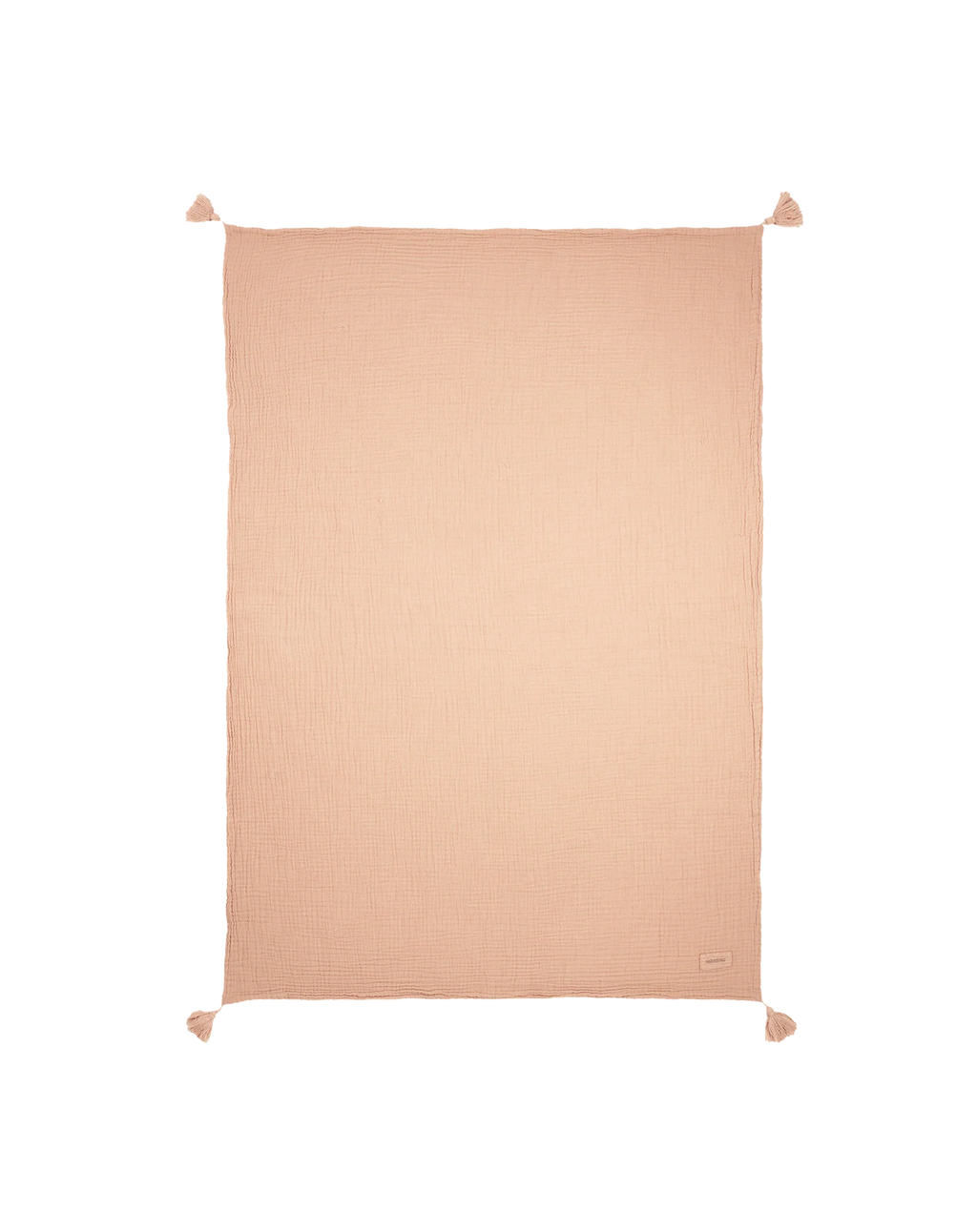 Nobodinoz Wabi Sabi Double Muslin Blanket 65x100cm | Powder Pink