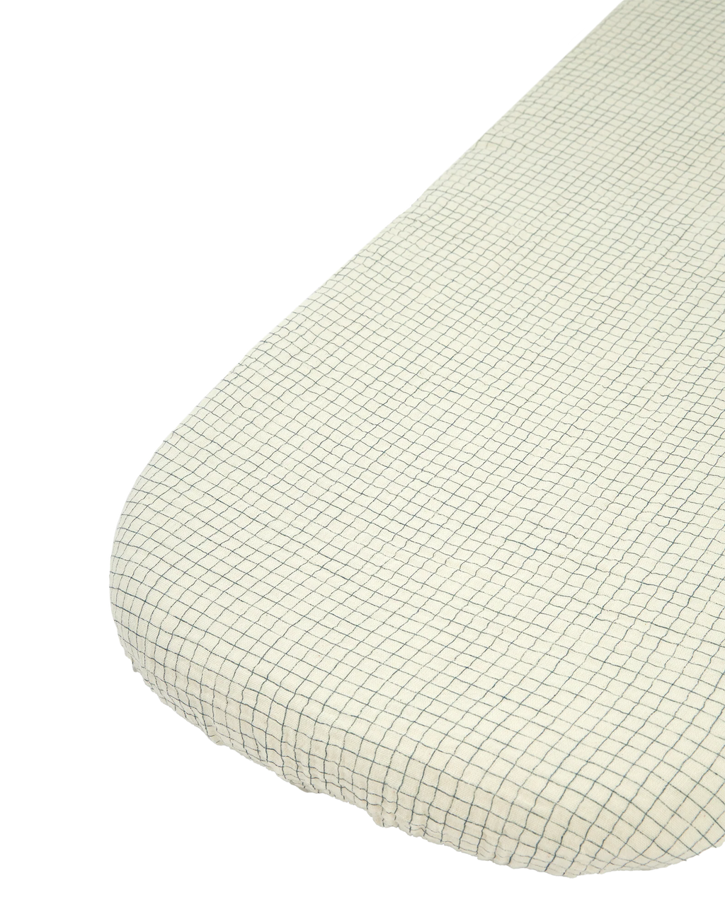 Nobodinoz Wabi Sabi Newborn Cradle fitted sheet 40x80cm | Blue Grid