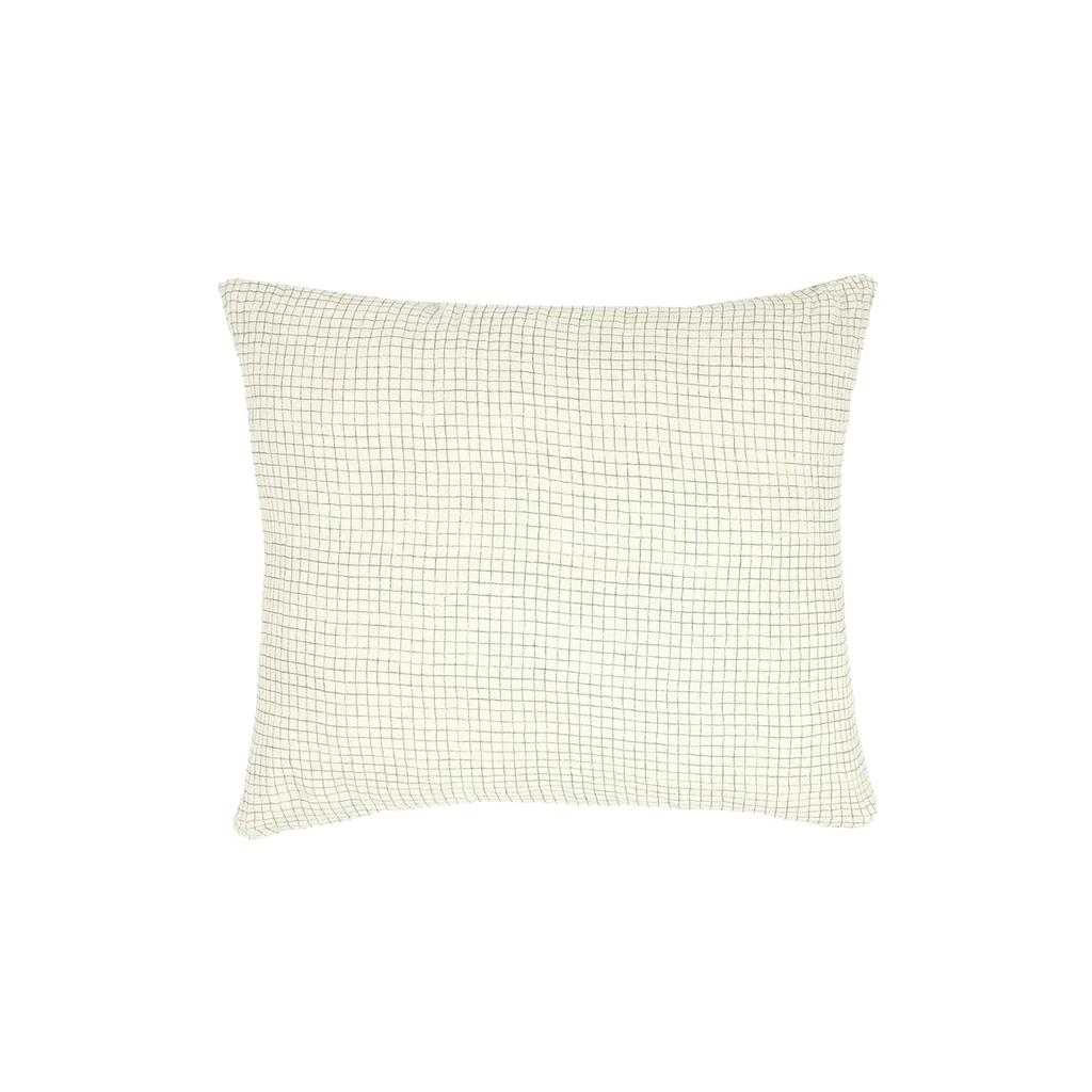 Nobodinoz Wabi Sabi pillowcase 60x60cm | Blue Grid