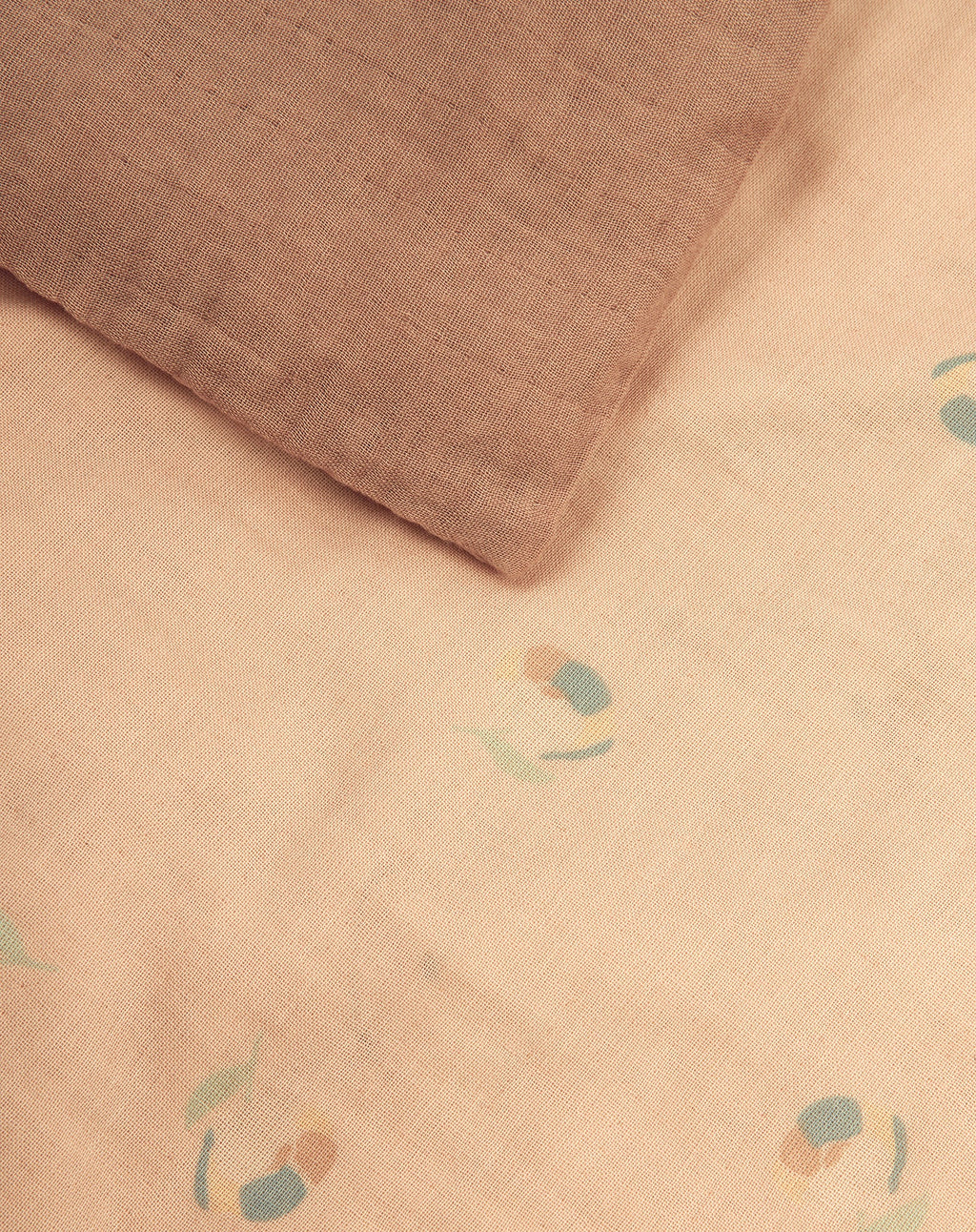 Nobodinoz Wabi Sabi Washed Duvet Cover Set 100x140cm | Powder Pink Blossom