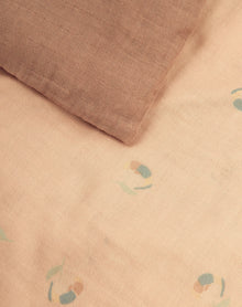 Nobodinoz Wabi Sabi Washed Duvet Cover Set 100x140cm | Powder Pink Blossom