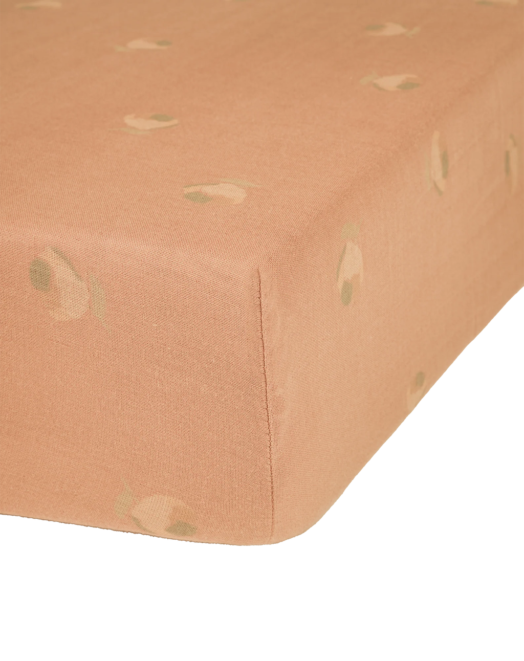 Nobodinoz Wabi Sabi Washed Fitted Sheet 70x140cm | Powder Pink Blossom