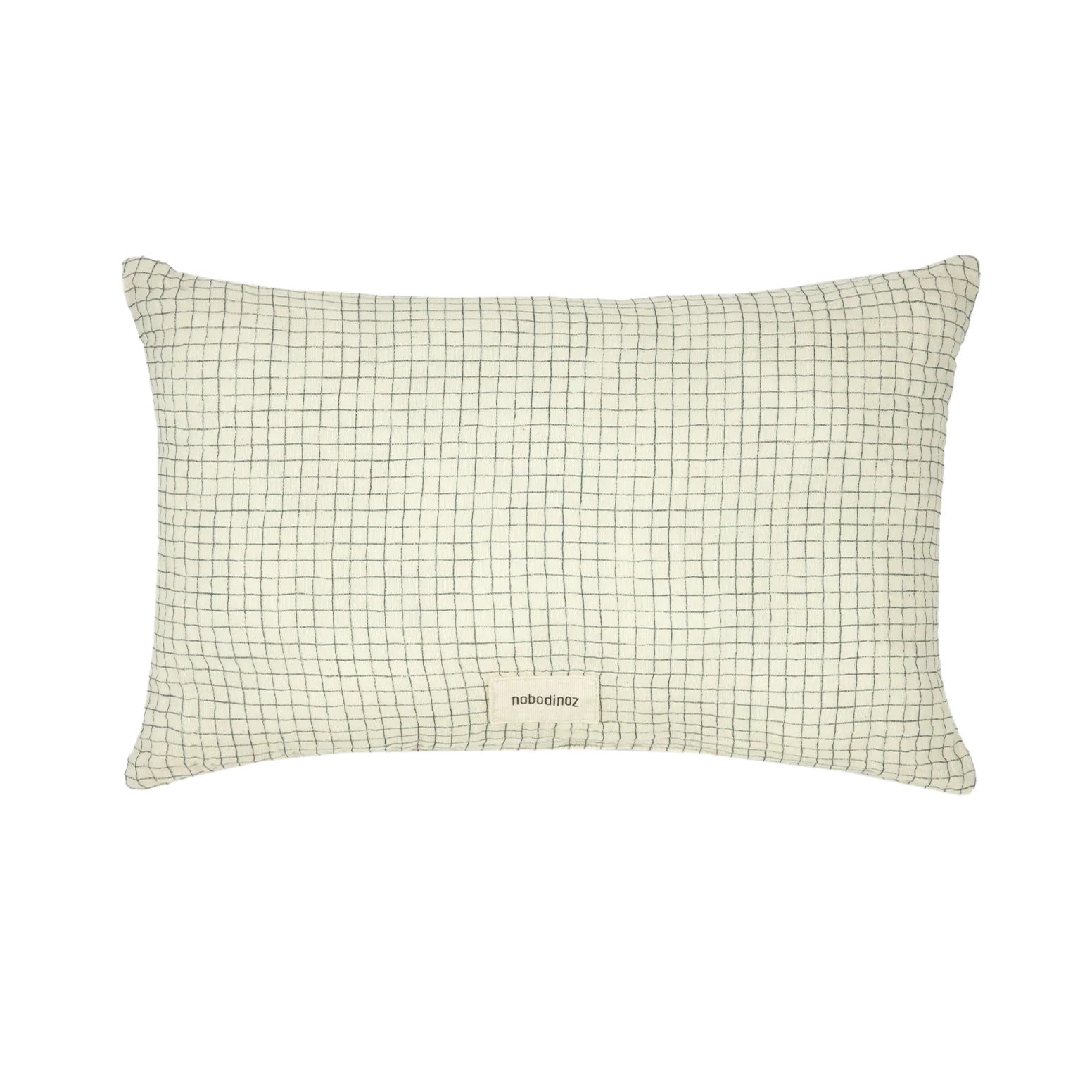 Nobodinoz Wabi Sabi Rectangular cushion 35x23cm | Blue Grid