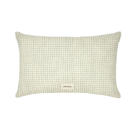Nobodinoz Wabi Sabi Rectangular cushion 35x23cm | Blue Grid