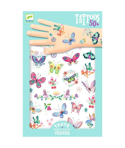 Djeco Set 50 Tattoos | Miraculous Butterflies