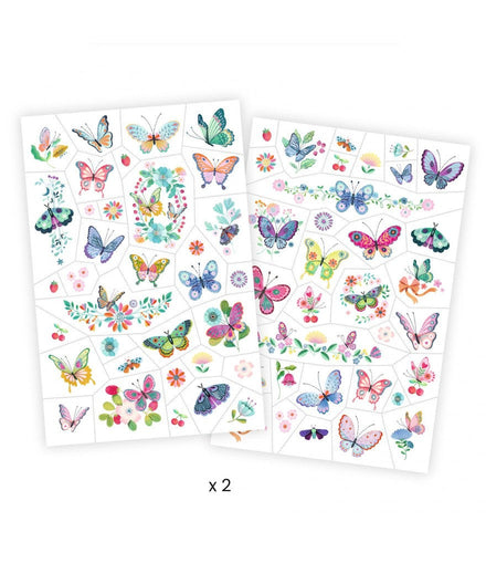 Djeco Set 50 Tattoos | Miraculous Butterflies