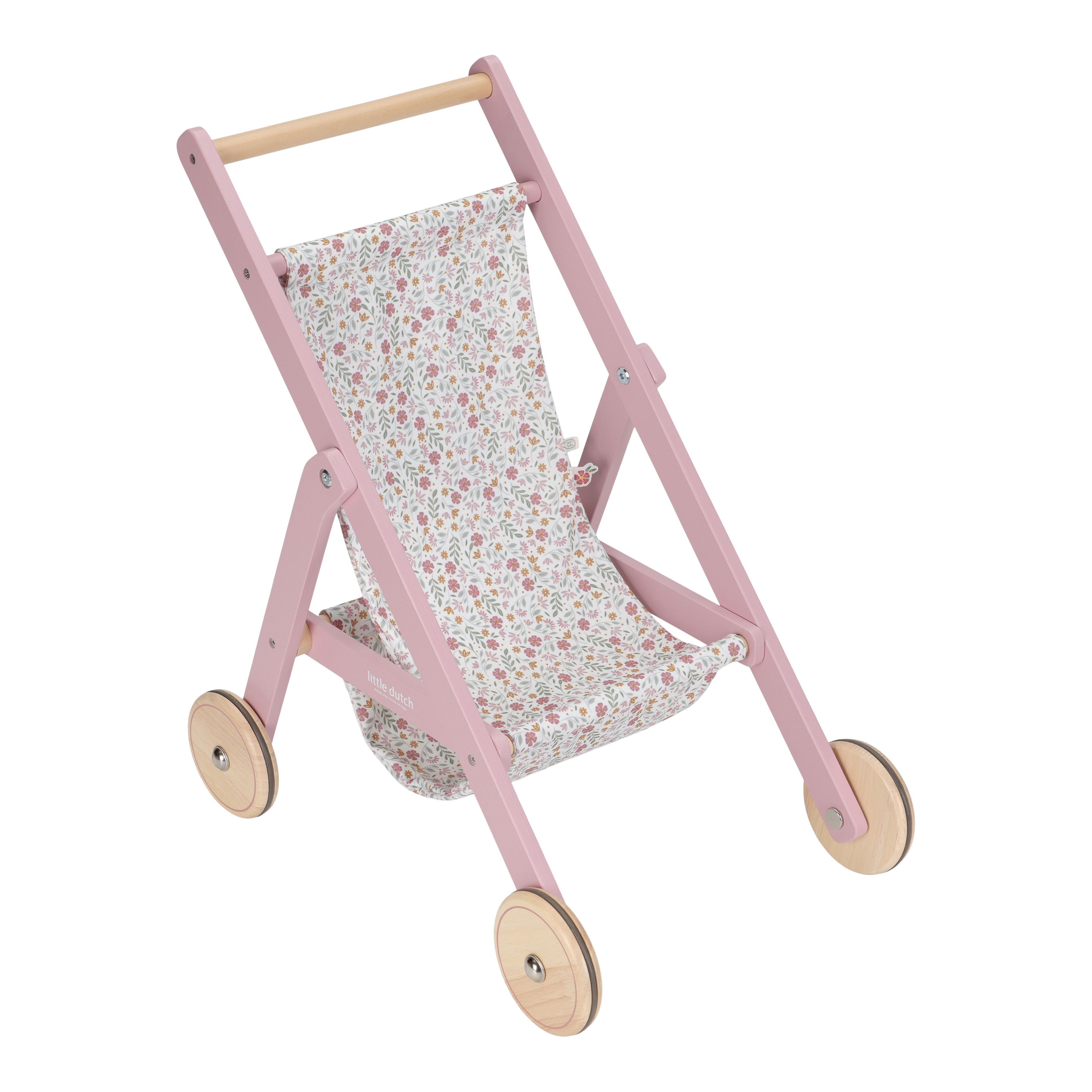 Little Dutch Wooden Doll Buggy | Pink