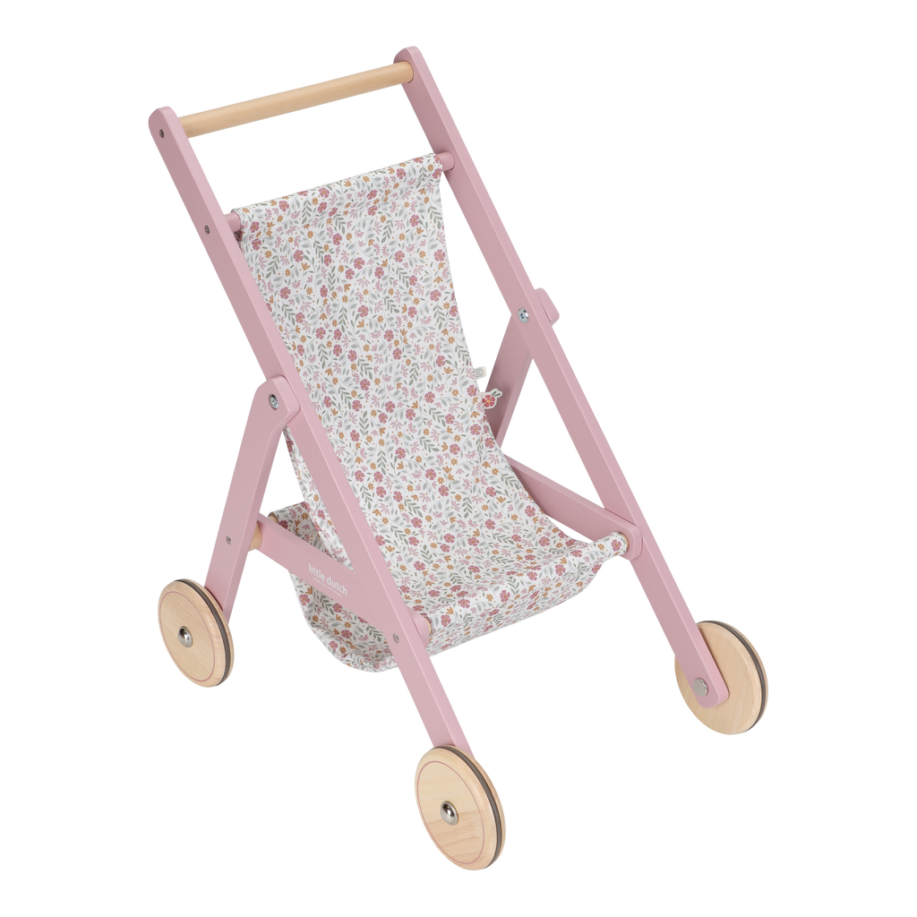 Little Dutch Wooden Doll Buggy | Pink