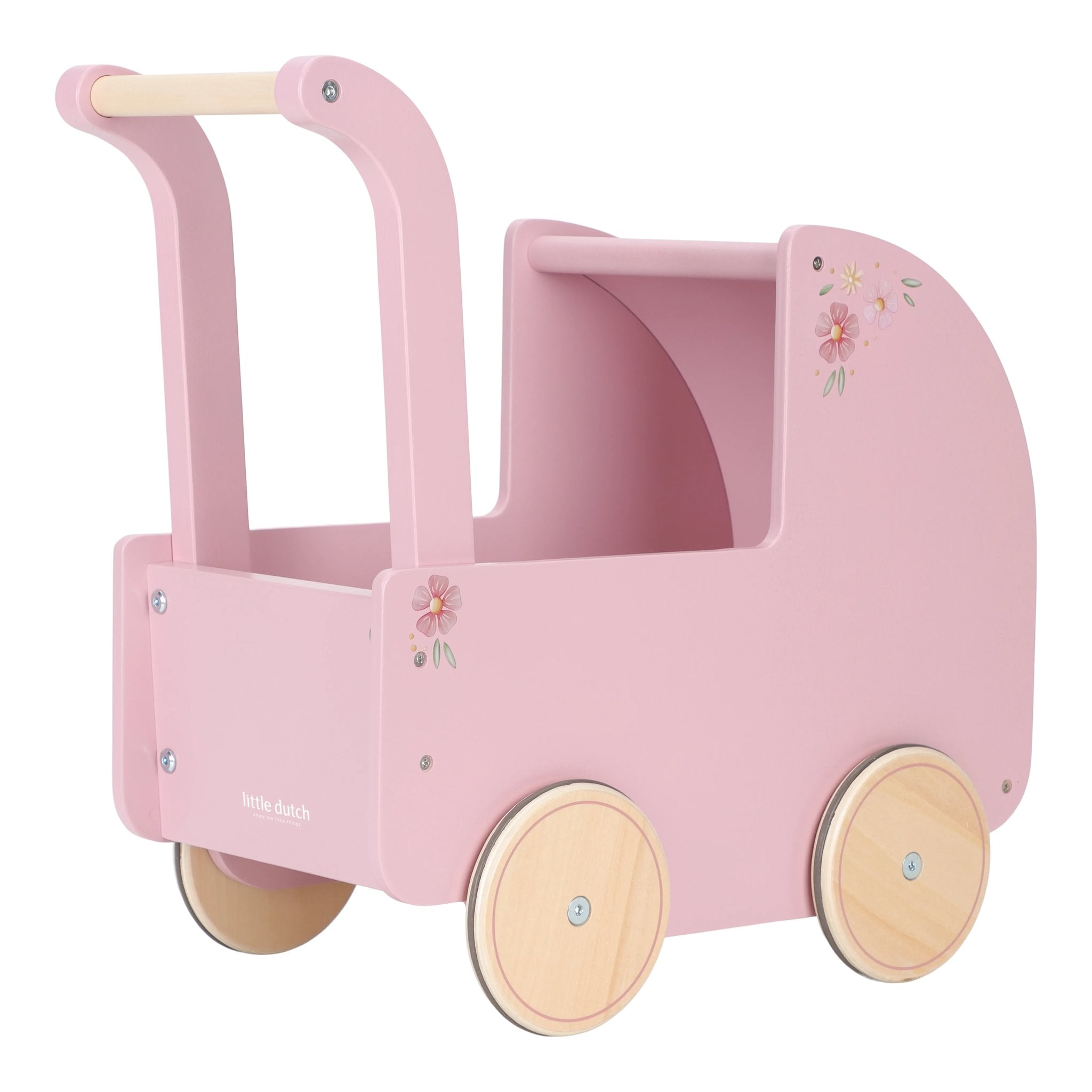 Little Dutch Wooden Doll Stroller | Rose