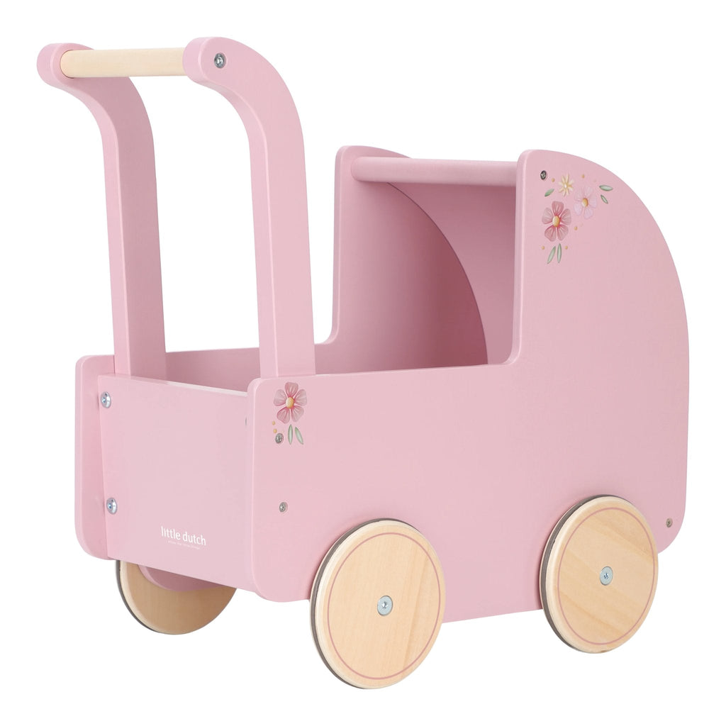 Little Dutch Wooden Doll Stroller | Rose