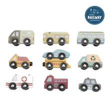 Little Dutch Wooden Railway - Vehicles Set