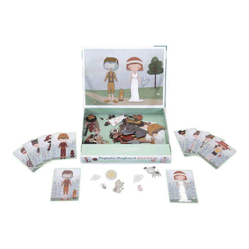 Little Dutch Take Magnet Set - Dress Up Jim & Rosa