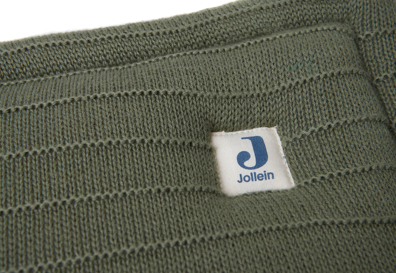 Jollein Play Pen/ Bed Bumper 35x180cm | Pure Knit Leaf Green