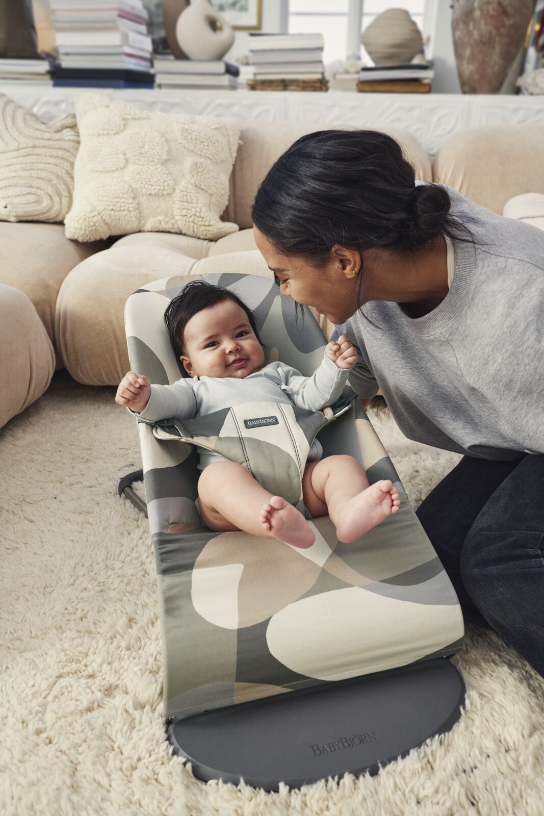 Babybjörn rocking chair Relax Bliss - Cotton Khaki Green