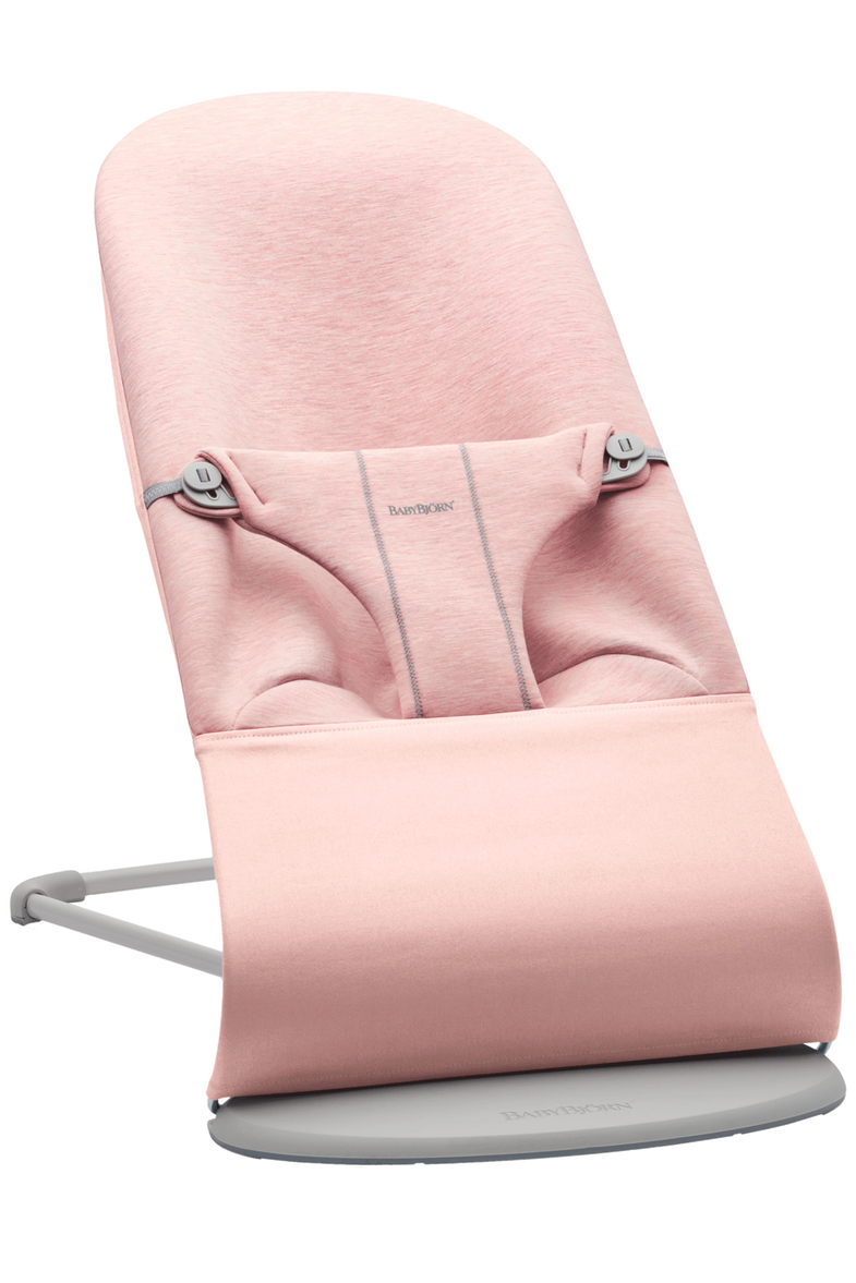 Babybjörn rocking chair Bliss light Grey frame | jersey 3d pink