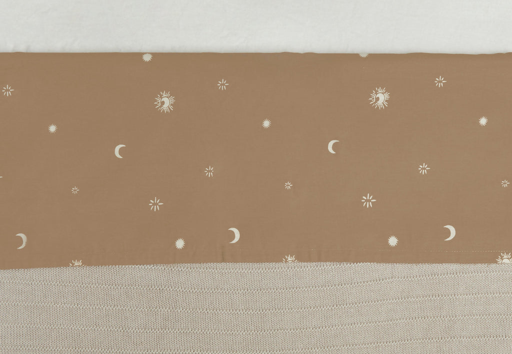 Jollein Crib Sheet 120x150cm | Stargaze Biscuit