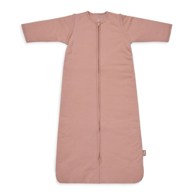 Jollein 4 seasons sleeping bag With a detachable sleeve 90 cm | Basic Stripe Rosewood