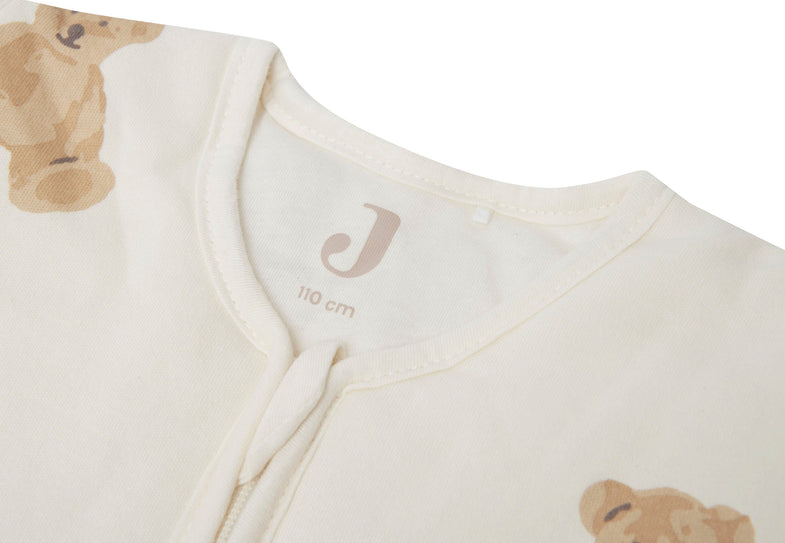 Jollein Sleeping Bag with detachable sleeve 110cm | Teddy Bear