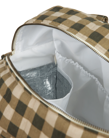 Nobodinoz Waterproof Buggy Organizer | Green Checks