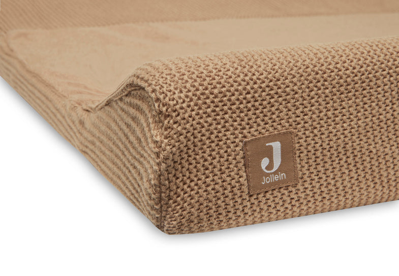 Jollein wash cushion cover 50x70cm | Basic Knit Biscuit
