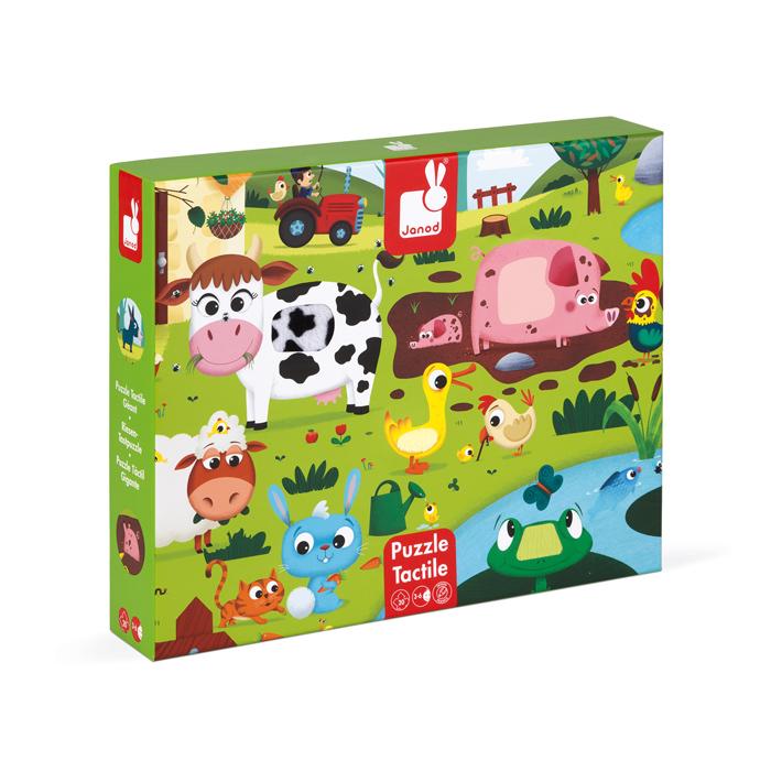 Janod XL feel puzzle 20 pieces farm