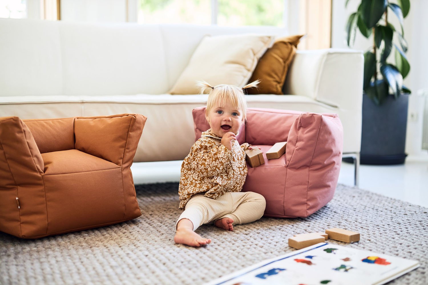 Jollein armchair Beanbag Mellow Pink