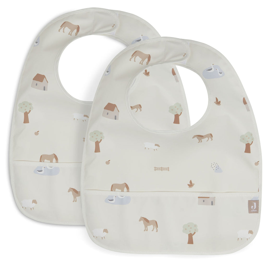 Jollein Bibs Waterproof Set 2 pieces | Farm