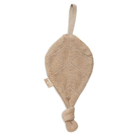 Jollein pacifier Cloth Leaf terry Cloth | Biscuit
