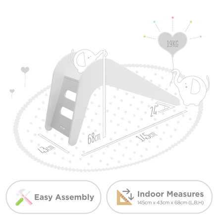 Jupiduu Glijbaan hout 145x43x68cm - Green