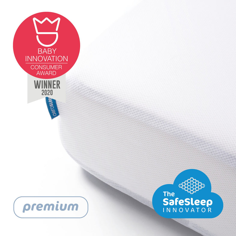 Aerosleep Fitted Sheet Premium 60x120cm | White