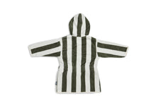 Jollein Bathrobe 3-4 years | Stripe Terry Leaf Green