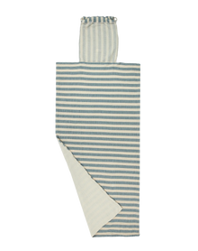 Nobodinoz Portofino Beach Tower Bag beach towel with bag | Blue Stripes