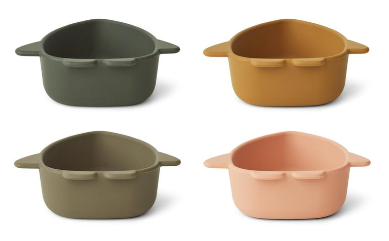 Liewood iggy silicone bowls 4pack | Space Multi Mix