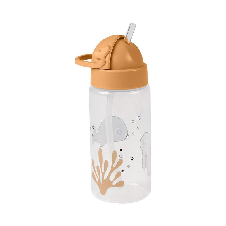 Done by Deer Drinking cup With straw | Sea Friends Mustard