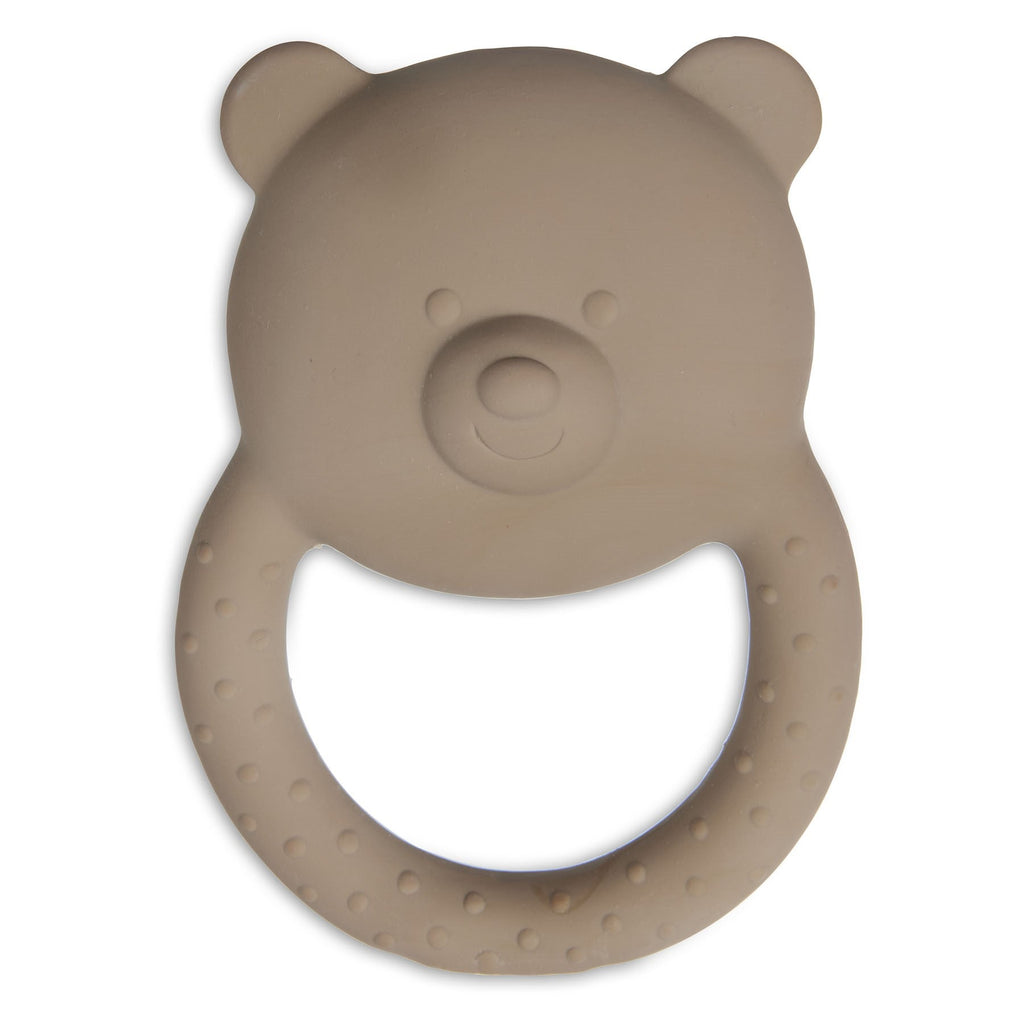 Jollein Rubber Teether Toy | Teddy Bear Biscuit